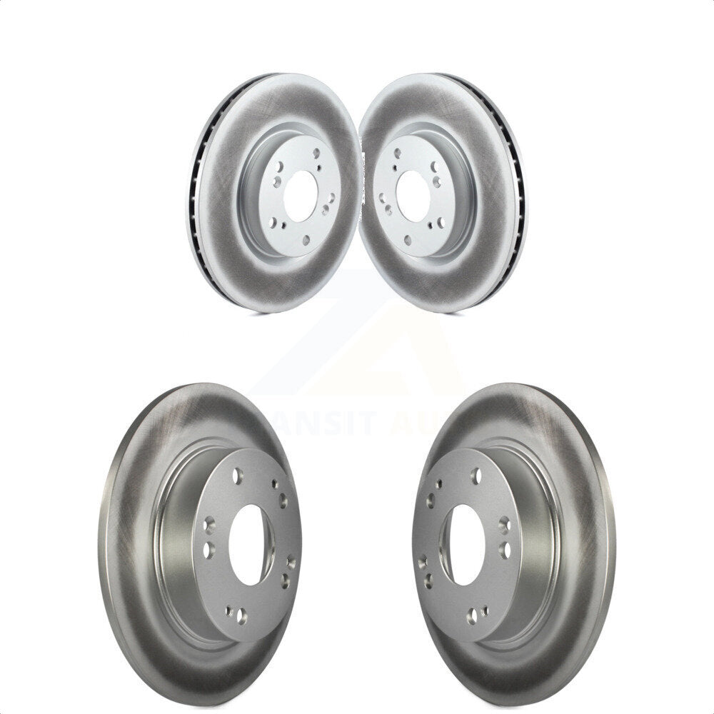 Front Rear Coated Disc Brake Rotors Kit For Honda Civic Acura ILX CSX KG-100971