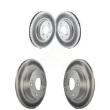 Front Rear Coated Disc Brake Rotors Kit For Honda Civic Acura ILX CSX KG-100971