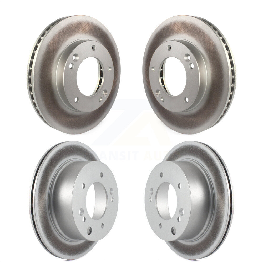 Front Rear Coated Disc Brake Rotors Kit For 2003-2006 Kia Sorento KG-100973