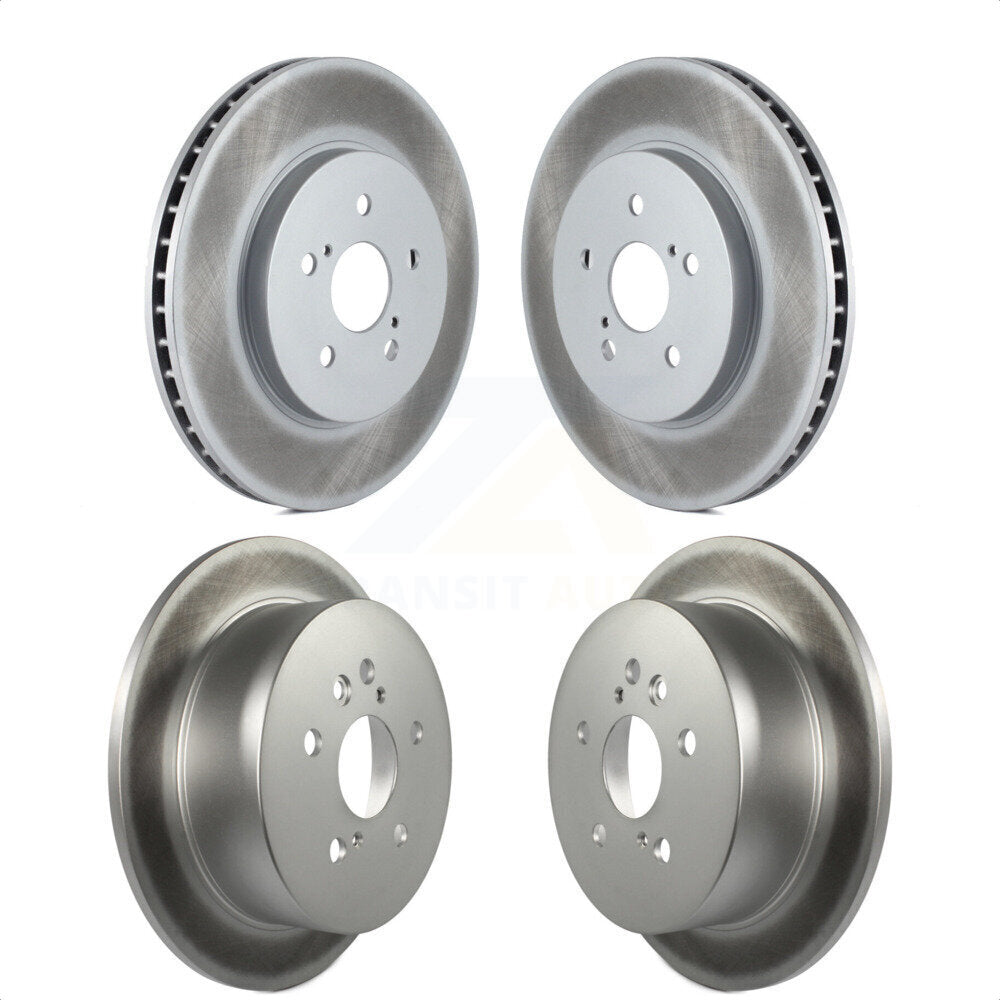 Front Rear Coated Disc Brake Rotors Kit For Lexus Toyota Highlander RX350 RX330 RX400h KG-100976