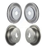 Front Rear Coated Disc Brake Rotors Kit For Lexus Toyota Highlander RX350 RX330 RX400h KG-100976