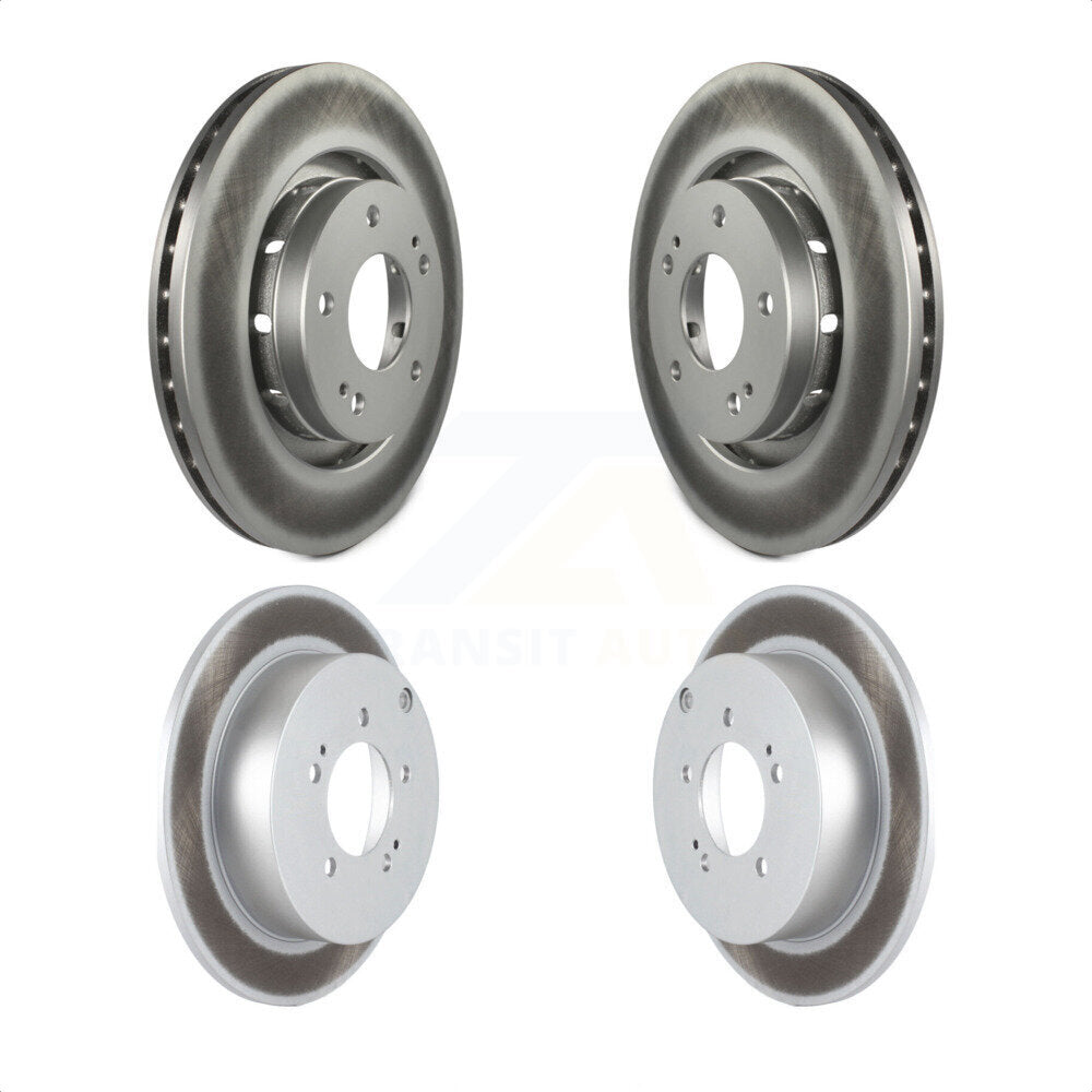 Front Rear Coated Disc Brake Rotors Kit For 2009 Mitsubishi Lancer Ralliart To 03 09 KG-100980