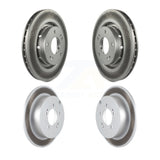 Front Rear Coated Disc Brake Rotors Kit For 2009 Mitsubishi Lancer Ralliart To 03 09 KG-100980