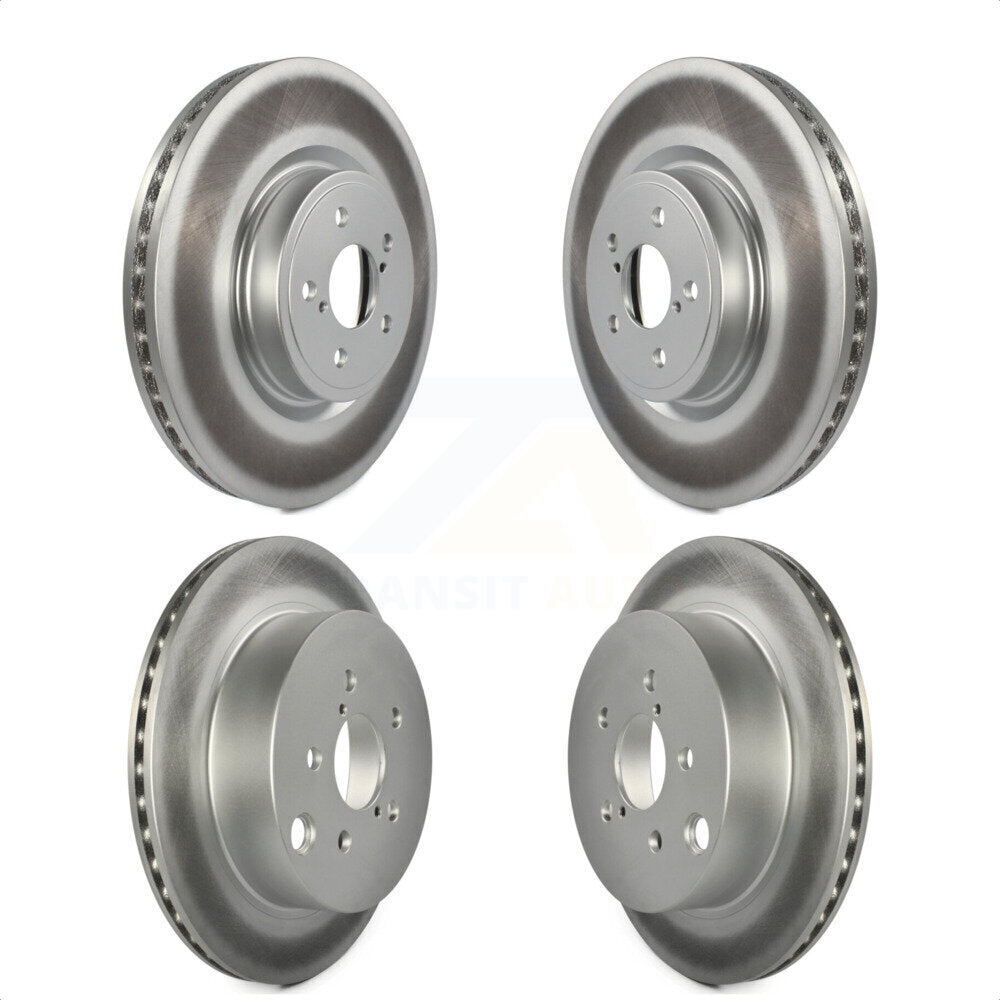 Front Rear Coated Disc Brake Rotors Kit For 2014-2018 Subaru Forester 2.0L KG-100986