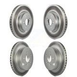 Front Rear Coated Disc Brake Rotors Kit For 2014-2018 Subaru Forester 2.0L KG-100986