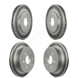 Front Rear Coated Disc Brake Rotors Kit For Nissan Frontier Suzuki Equator 2.5L KG-100987