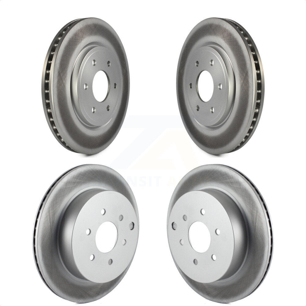 Front Rear Coated Disc Brake Rotors Kit For Nissan Pathfinder KG-100989
