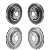 Front Rear Coated Disc Brake Rotors Kit For 2003-2014 Volvo XC90 With 336mm Diameter Rotor KG-101005