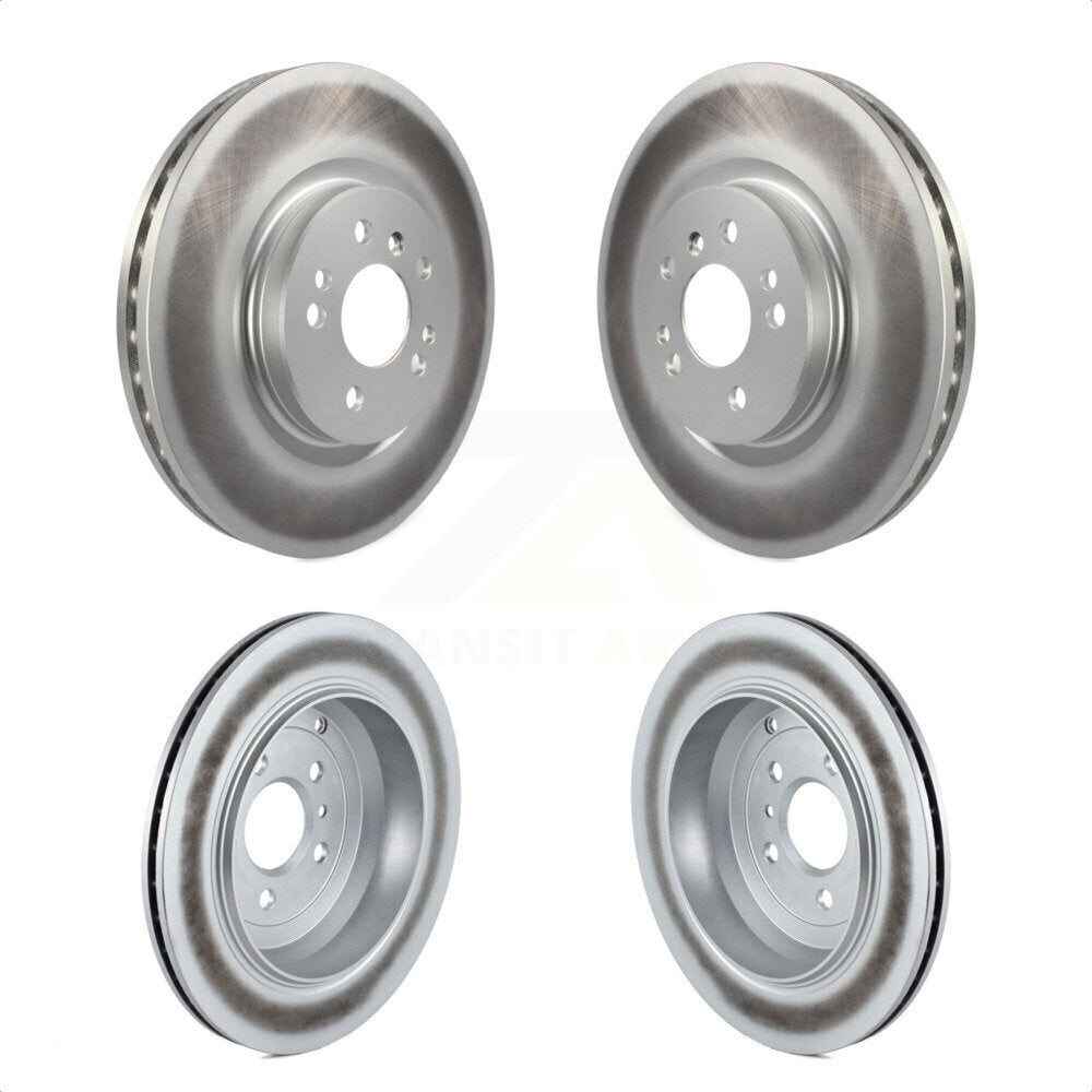 Front Rear Coated Disc Brake Rotors Kit For Mercedes-Benz R350 ML500 R500 R320 With Vented Rotor KG-101009
