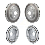 Front Rear Coated Disc Brake Rotors Kit For Mercedes-Benz R350 ML500 R500 R320 With Vented Rotor KG-101009