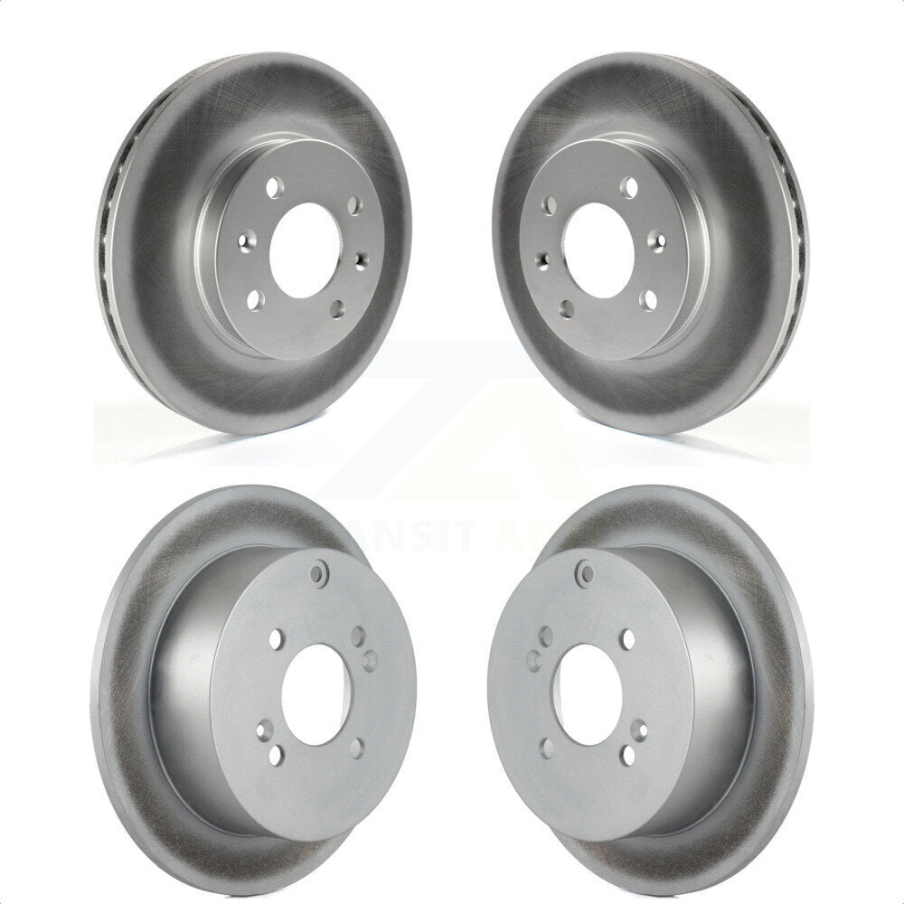 Front Rear Coated Disc Brake Rotors Kit For Hyundai Accent Kia Rio Rio5 KG-101011