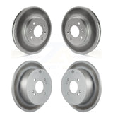 Front Rear Coated Disc Brake Rotors Kit For Hyundai Accent Kia Rio Rio5 KG-101011