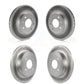 Front Rear Coated Disc Brake Rotors Kit For 2011 Hyundai Accent KG-101012