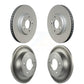 Front Rear Coated Disc Brake Rotors Kit For Kia Forte Hyundai Veloster Forte5 Koup KG-101022