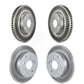 Front Rear Coated Disc Brake Rotors Kit For Toyota Matrix Pontiac Vibe KG-101026