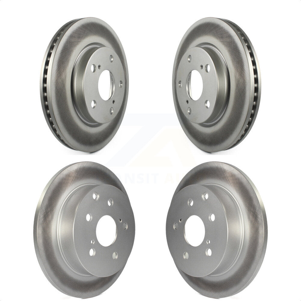Front Rear Coated Disc Brake Rotors Kit For Toyota RAV4 Lexus HS250h KG-101034