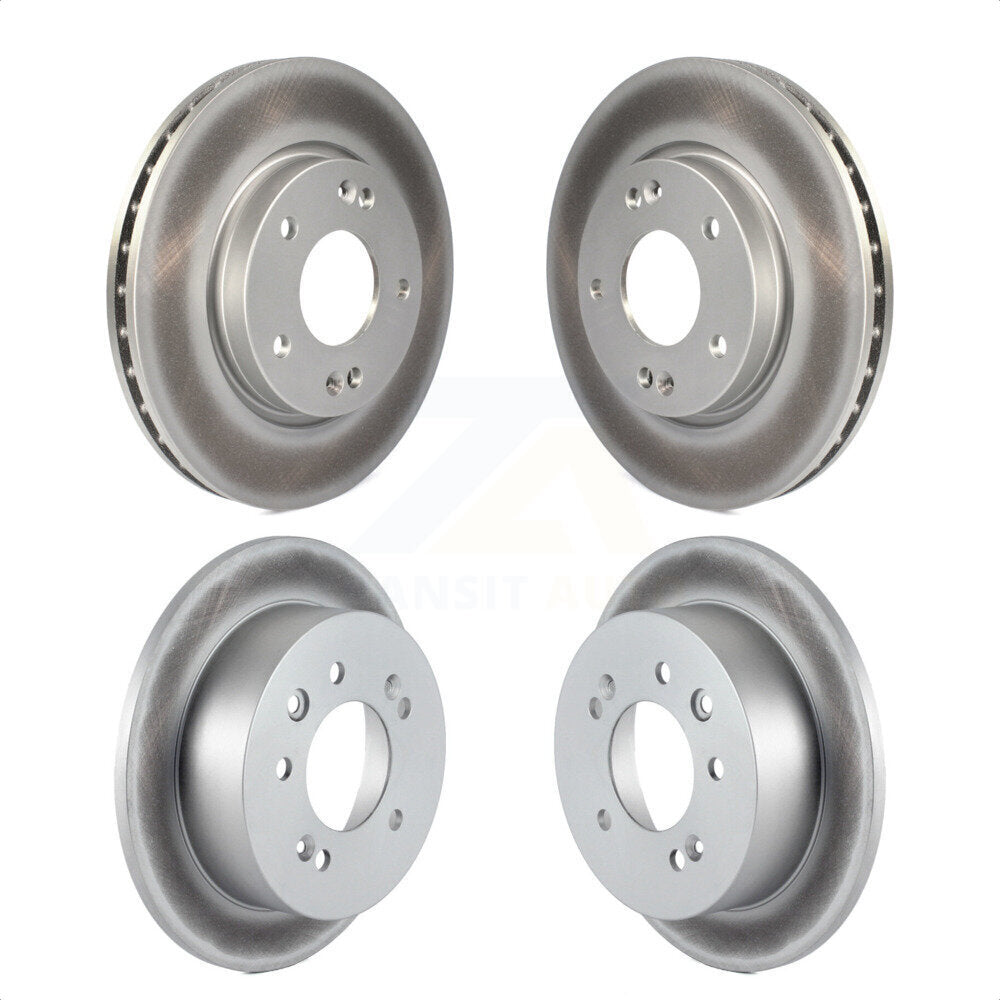 Front Rear Coated Disc Brake Rotors Kit For Hyundai Elantra KG-101041