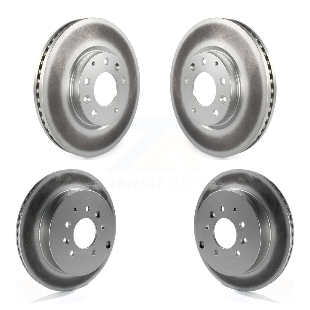 Front Rear Coated Disc Brake Rotors Kit For Ford Edge Mazda CX-7 Lincoln MKX KG-101046