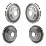 Front Rear Coated Disc Brake Rotors Kit For Ford Edge Mazda CX-7 Lincoln MKX KG-101046