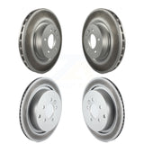 Front Rear Coated Disc Brake Rotors Kit For Land Rover Range Sport LR4 KG-101047