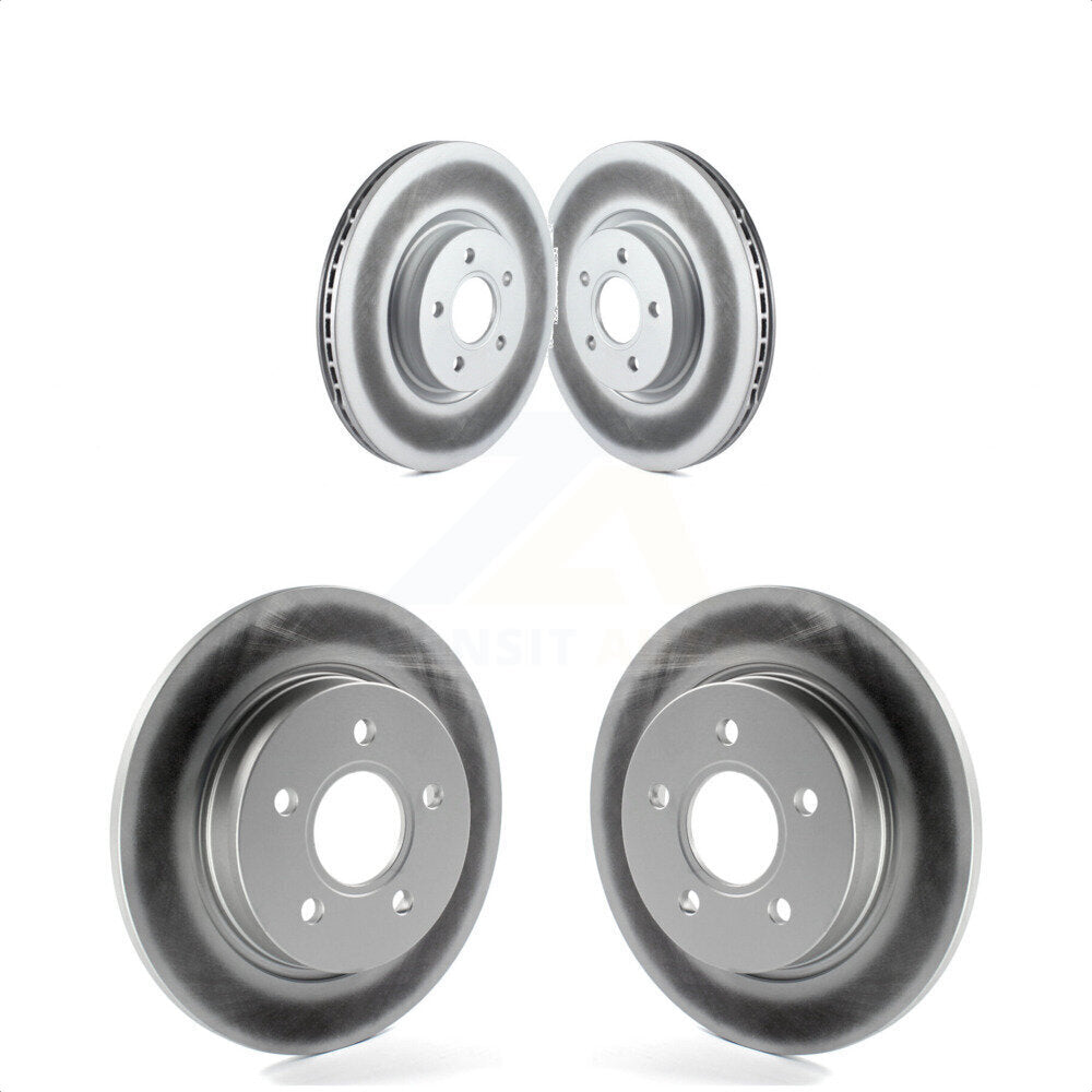 Front Rear Coated Disc Brake Rotors Kit For Ford Focus ST KG-101050