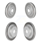 Front Rear Coated Disc Brake Rotors Kit For INFINITI G37 G35 Q60 KG-101057