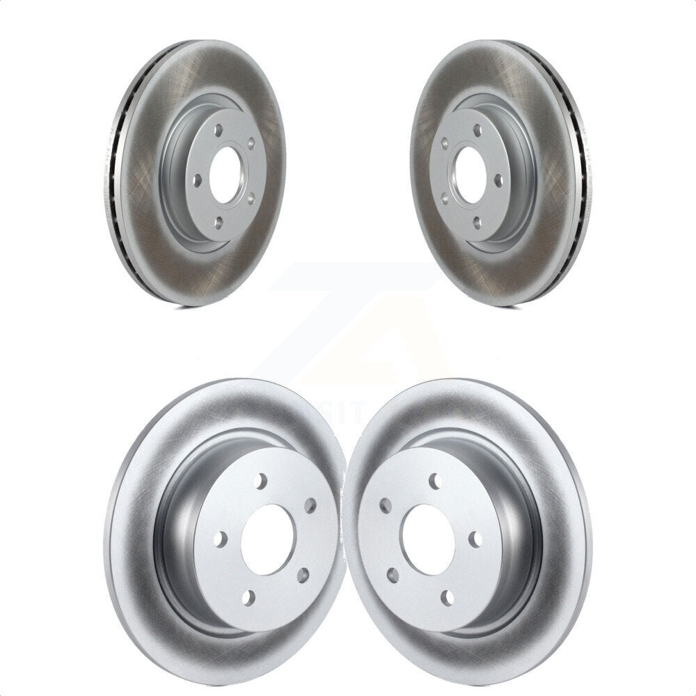 Front Rear Coated Disc Brake Rotors Kit For Ford Escape C-Max KG-101066