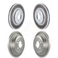 Front Rear Coated Disc Brake Rotors Kit For 2002-2005 Mini Cooper With 294mm Diameter Rotor KG-101069