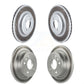 Front Rear Coated Disc Brake Rotors Kit For 2015 Mini Cooper 2.0L 1.5L With 294mm Diameter Rotor KG-101071