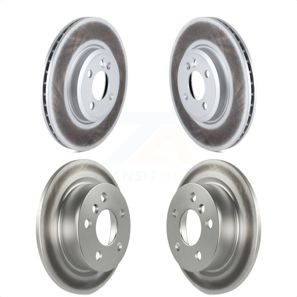 Front Rear Coated Disc Brake Rotors Kit For 2015 Mini Cooper 2.0L 1.5L With 294mm Diameter Rotor KG-101071