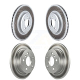 Front Rear Coated Disc Brake Rotors Kit For 2015 Mini Cooper 2.0L 1.5L With 294mm Diameter Rotor KG-101071