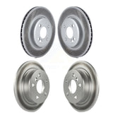 Front Rear Coated Disc Brake Rotors Kit For 2015 Mini Cooper 2.0L 1.5L With 280mm Diameter Rotor KG-101073