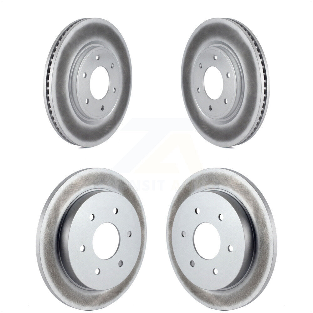 Front Rear Coated Disc Brake Rotors Kit For Nissan Armada TITAN INFINITI QX56 KG-101078