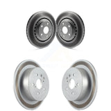 Front Rear Coated Disc Brake Rotors Kit For 2008-2013 Toyota Highlander KG-101081
