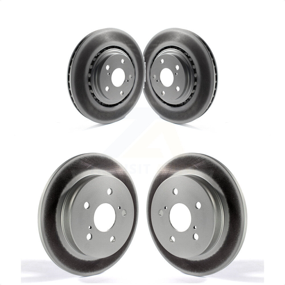 Front Rear Coated Disc Brake Rotors Kit For Lexus NX200t NX300 NX300h KG-101083