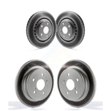 Front Rear Coated Disc Brake Rotors Kit For Lexus NX200t NX300 NX300h KG-101083