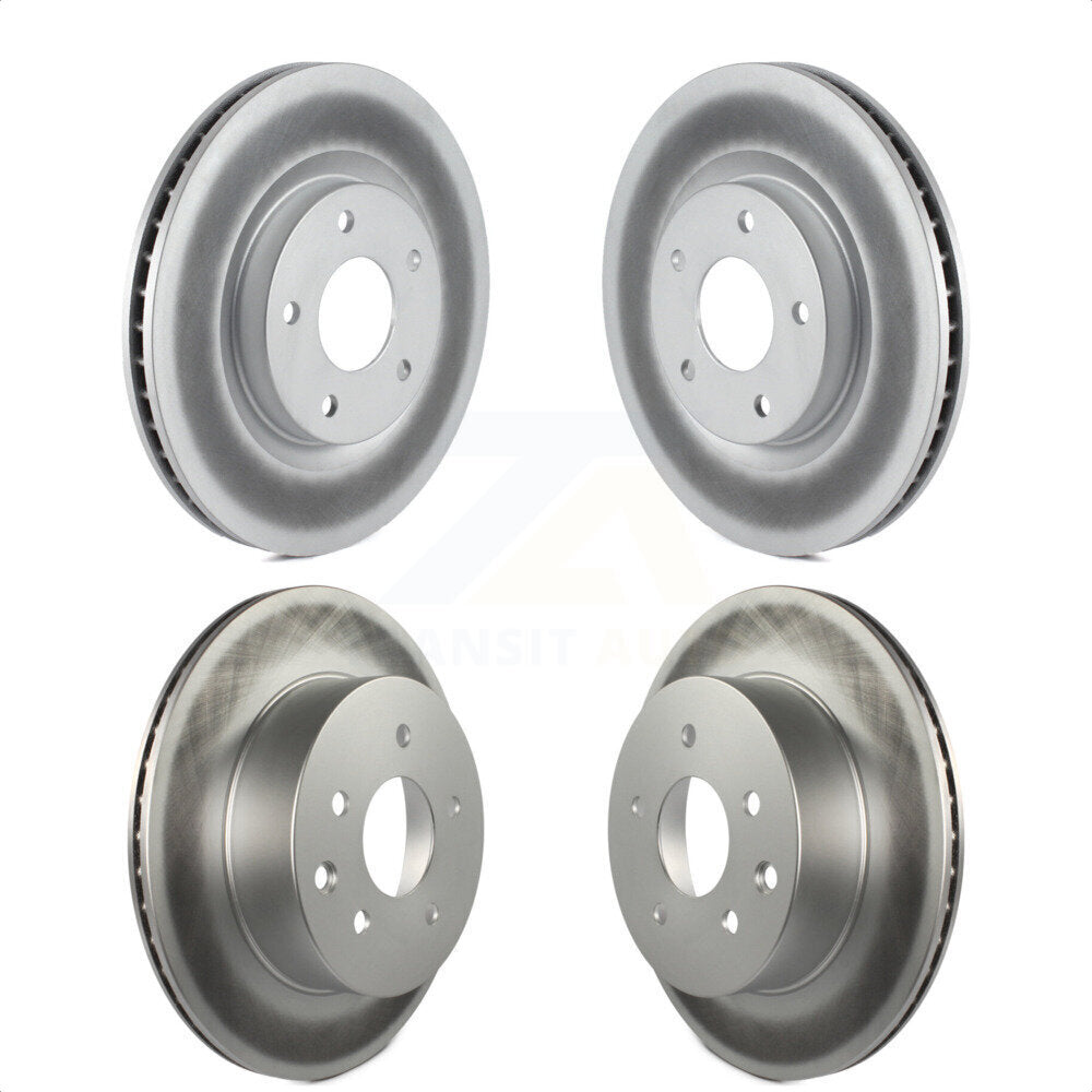 Front Rear Coated Disc Brake Rotors Kit For Nissan Rogue Select KG-101085