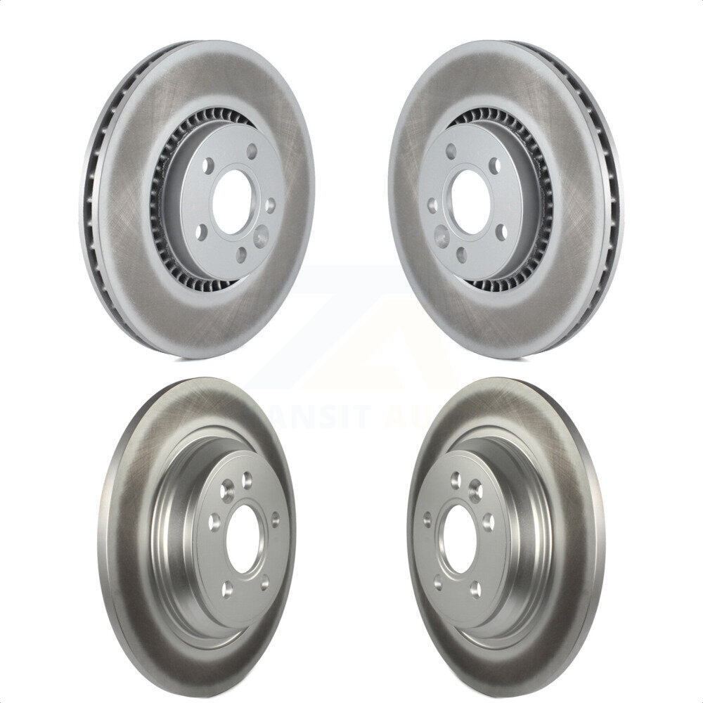 Front Rear Coated Disc Brake Rotors Kit For Volvo S60 V60 Cross Country V70 KG-101088