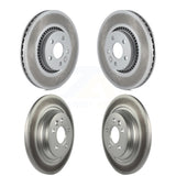 Front Rear Coated Disc Brake Rotors Kit For Volvo S60 V60 Cross Country V70 KG-101088