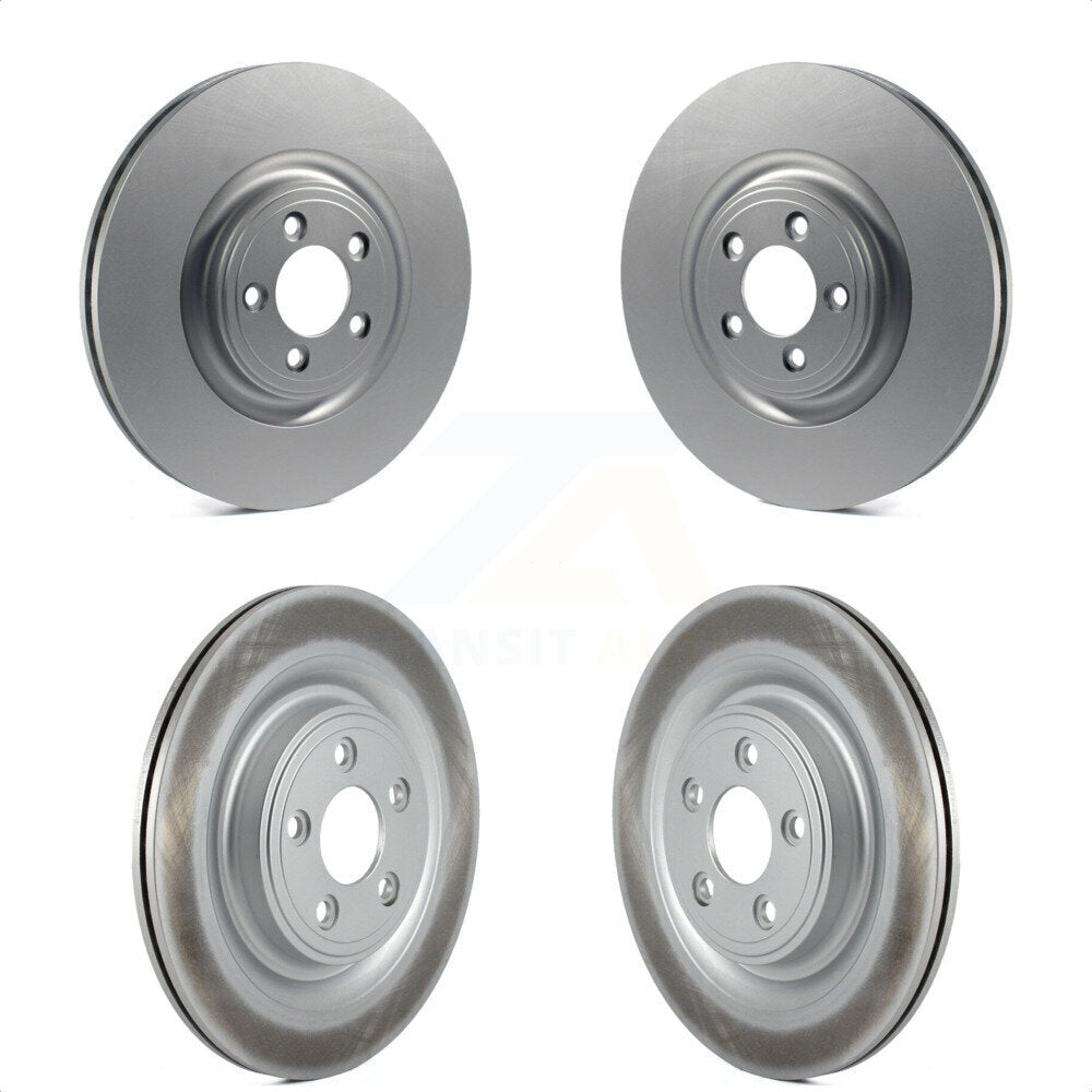 Front Rear Coated Disc Brake Rotors Kit For Jaguar XF XJ S-Type XK XKR XJR Super V8 KG-101091