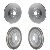 Front Rear Coated Disc Brake Rotors Kit For Jaguar XF XJ S-Type XK XKR XJR Super V8 KG-101091