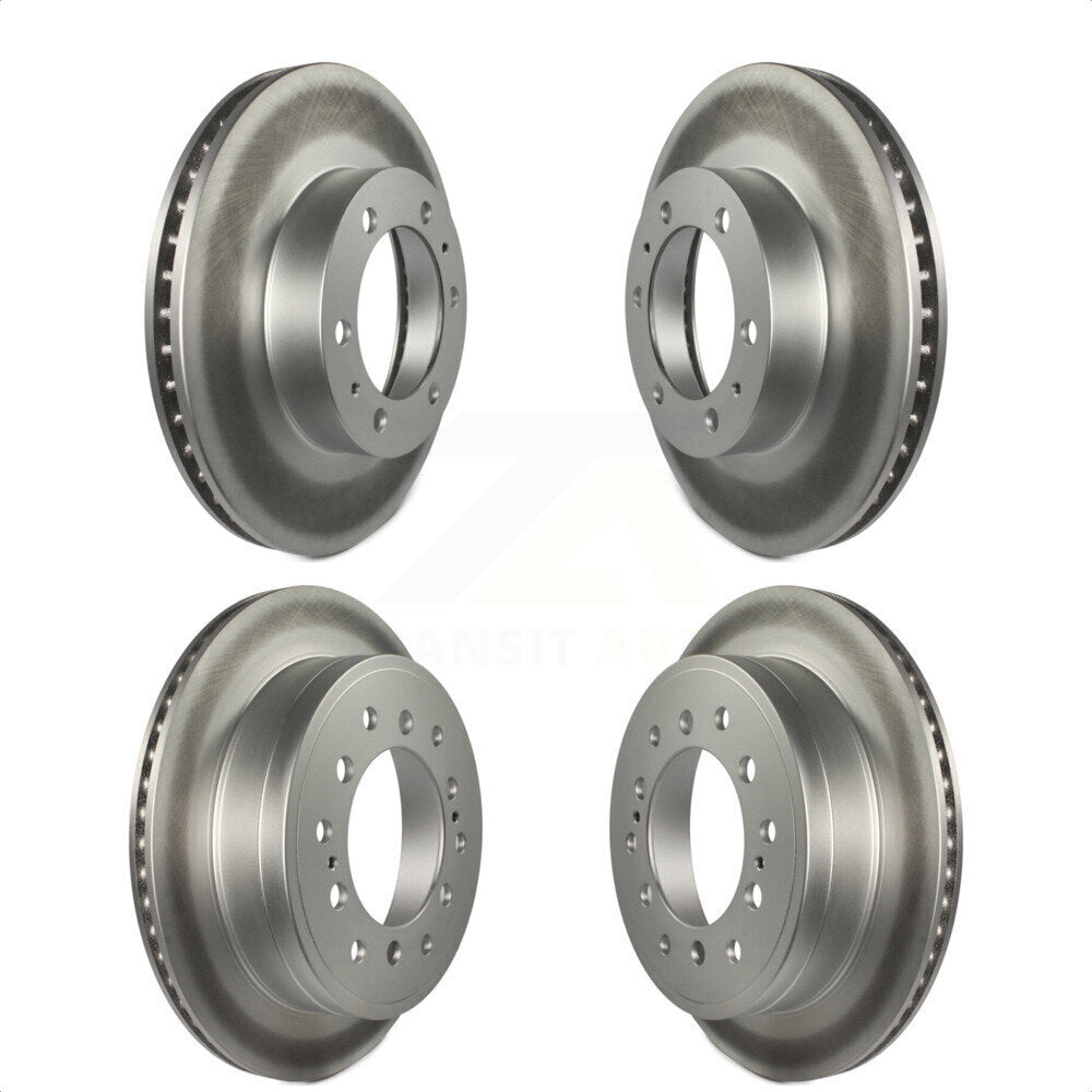 Front Rear Coated Disc Brake Rotors Kit For 2010-2014 Toyota FJ Cruiser KG-101103