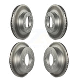 Front Rear Coated Disc Brake Rotors Kit For 2010-2014 Toyota FJ Cruiser KG-101103