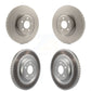 Front Rear Coated Disc Brake Rotors Kit For Audi Q5 Porsche Macan A6 Quattro S4 S5 A7 KG-101106