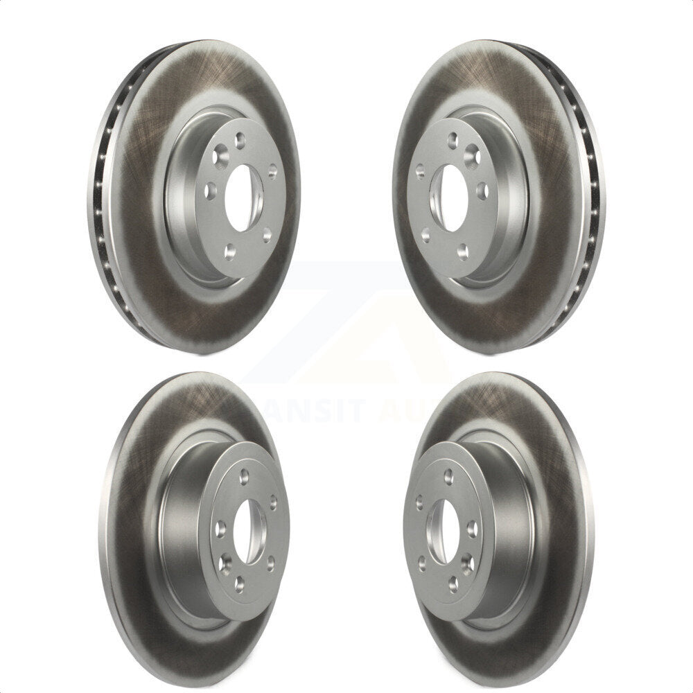 Front Rear Coated Disc Brake Rotors Kit For 2016-2017 Land Rover Range Evoque With 300mm Diameter Rotor KG-101114