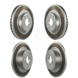 Front Rear Coated Disc Brake Rotors Kit For 2016-2017 Land Rover Range Evoque With 300mm Diameter Rotor KG-101114