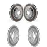 Front Rear Coated Disc Brake Rotors Kit For 2009-2014 Acura TL KG-101117