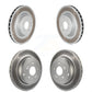 Front Rear Coated Disc Brake Rotors Kit For Hyundai Genesis Coupe KG-101122