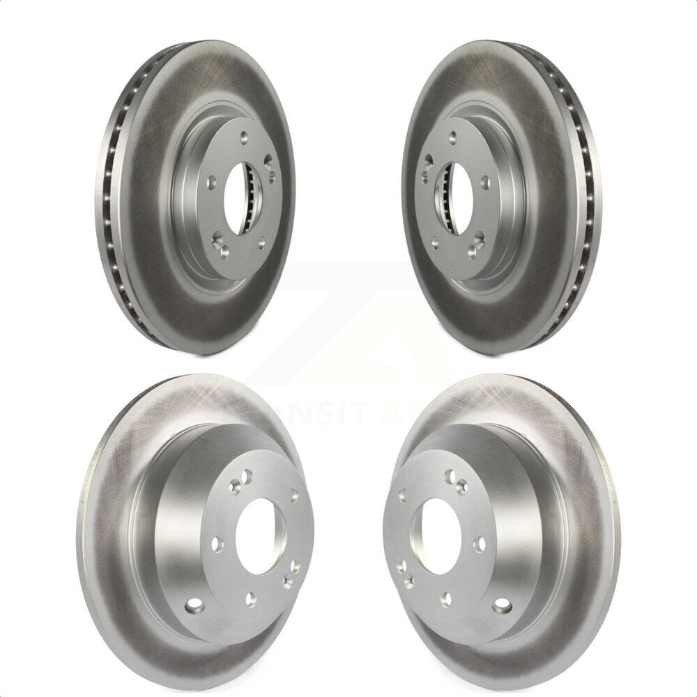 Front Rear Coated Disc Brake Rotors Kit For Kia Sorento Hyundai Santa Fe KG-101125