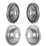 Front Rear Coated Disc Brake Rotors Kit For Kia Sorento Hyundai Santa Fe KG-101125